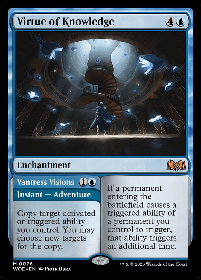 Virtue of Knowledge // Vantress Visions (76) - Wilds of Eldraine (WOE)