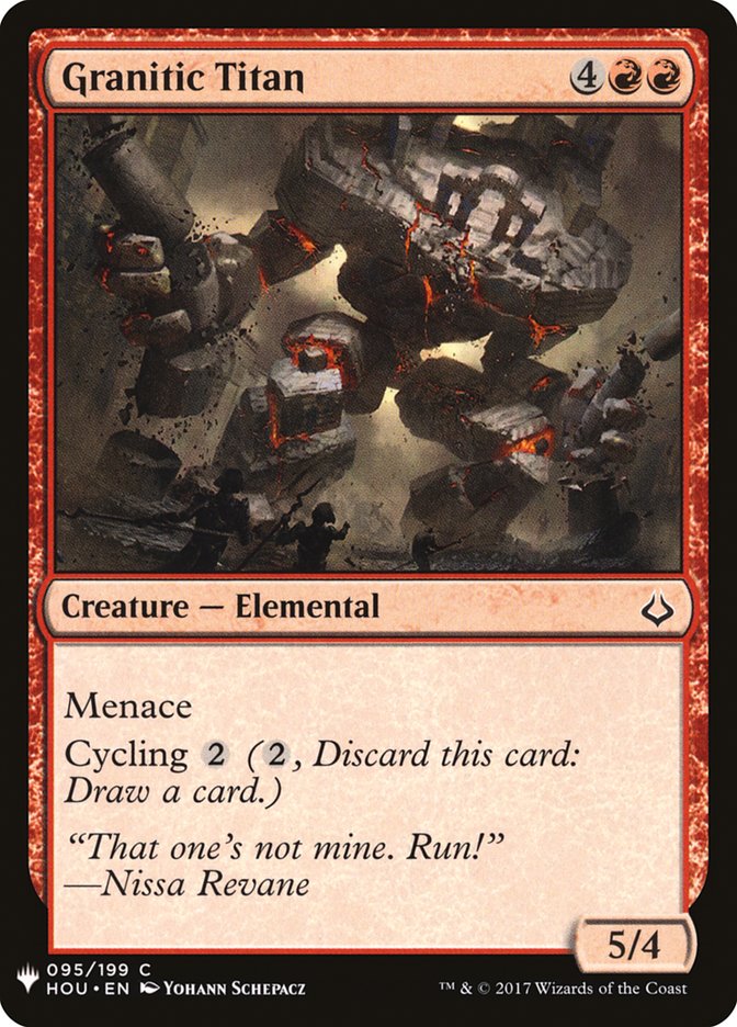 Granitic Titan - The List (PLST)