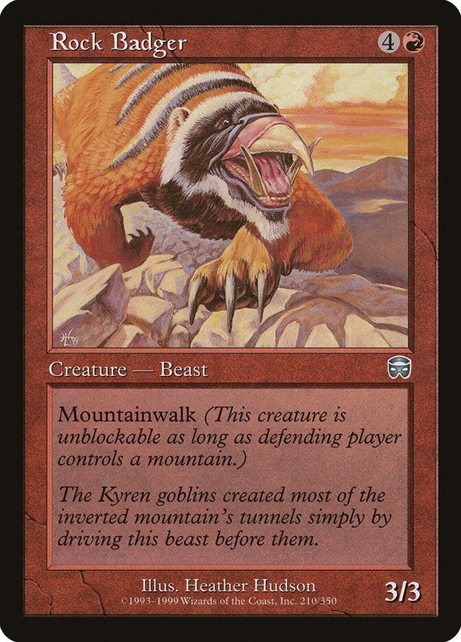Rock Badger (210) - Mercadian Masques (MMQ)