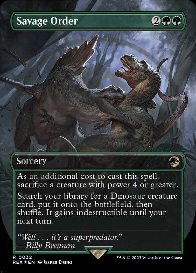Savage Order (32) - Jurassic World Collection (REX)