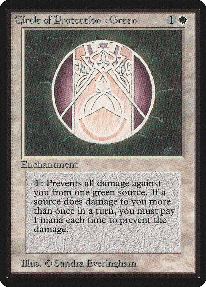 Circle of Protection: Green (12) - Limited Edition Beta (LEB)