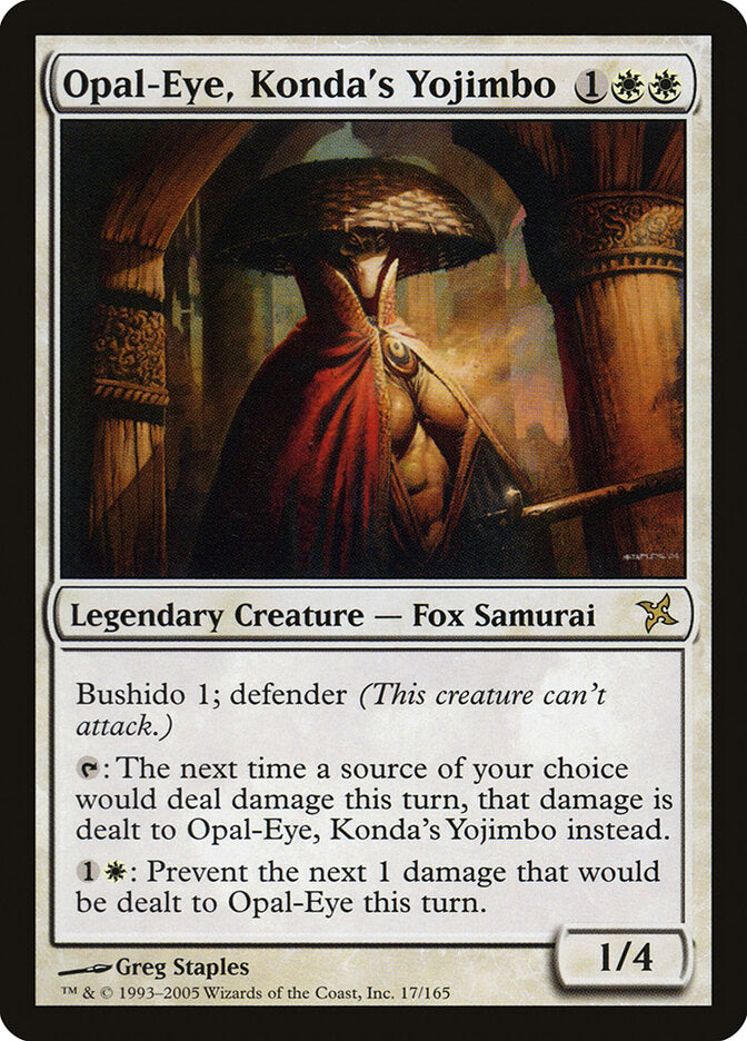 Opal-Eye, Konda's Yojimbo (17) - Betrayers of Kamigawa (BOK)