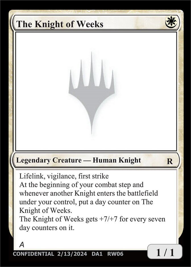 The Knight of Weeks (RW06) - Unknown Event (UNK)