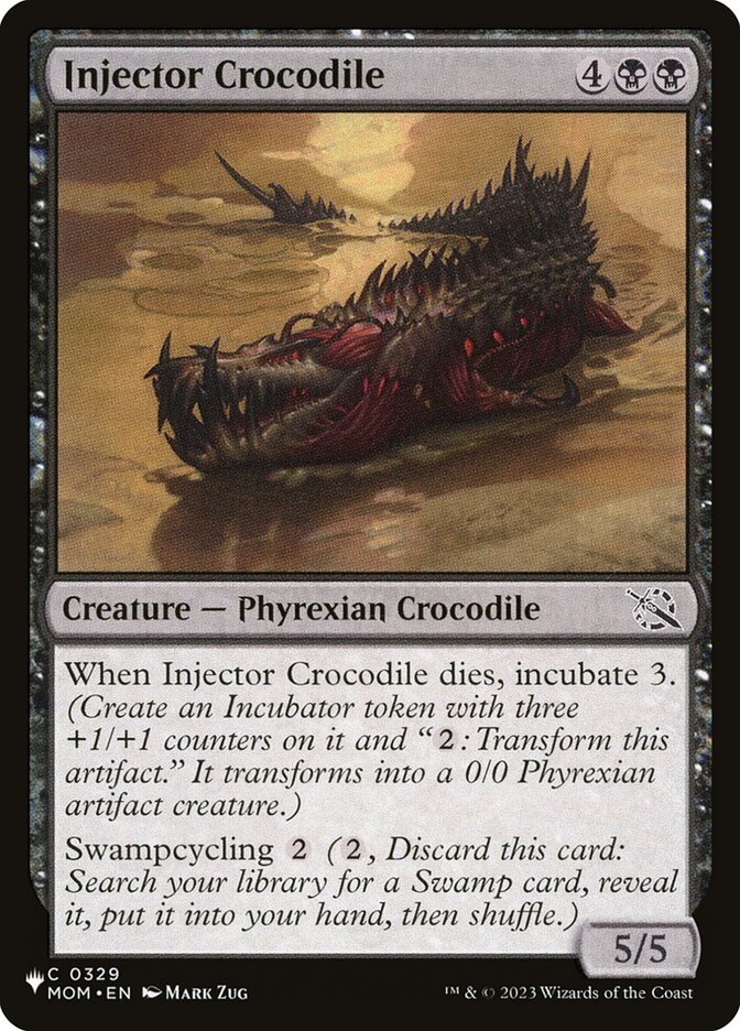 Injector Crocodile (MOM-329) - The List (PLST)