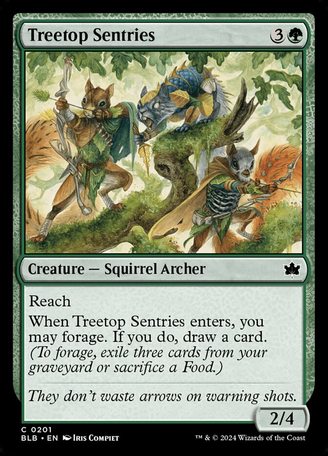 Treetop Sentries (201) - Bloomburrow (BLB)