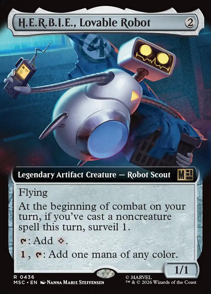H.E.R.B.I.E., Lovable Robot (436) - Marvel Super Heroes Commander (MSC)