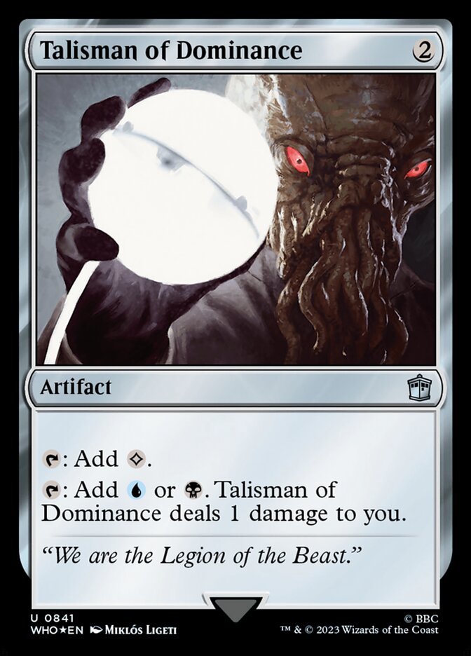 Talisman of Dominance (841) - Doctor Who (WHO)