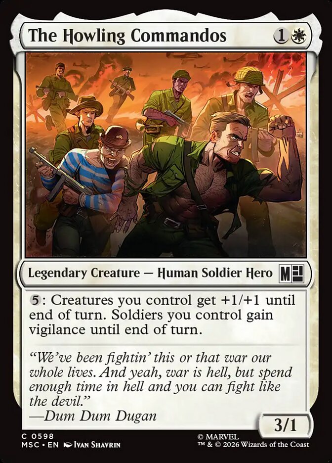 The Howling Commandos (598) - Marvel Super Heroes Commander (MSC)