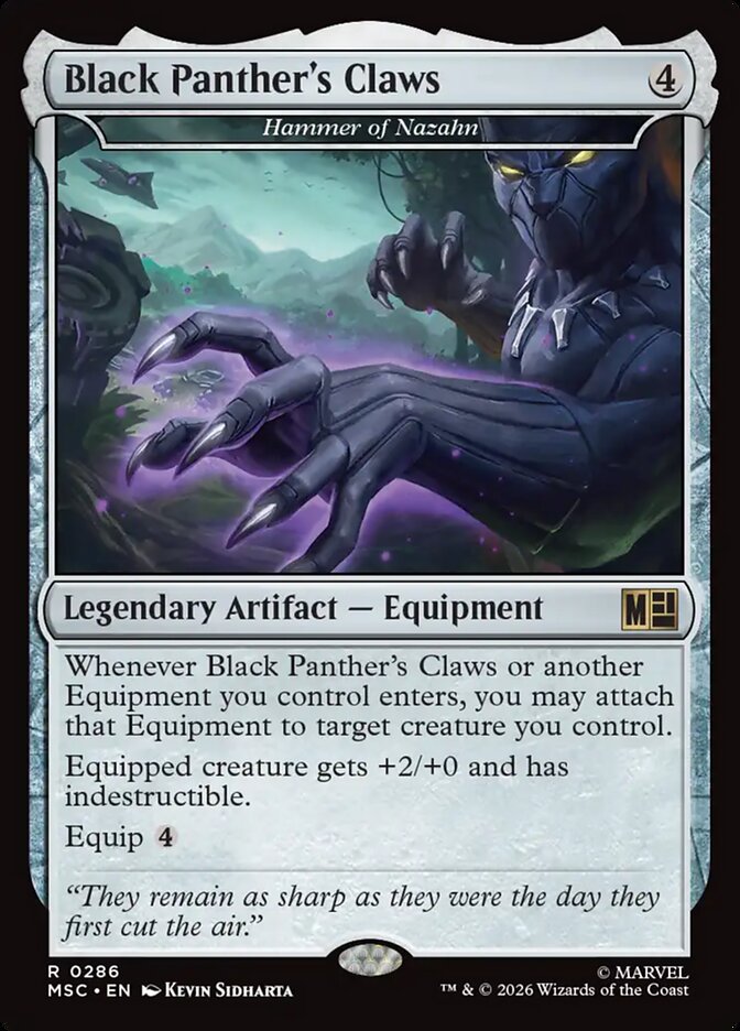 Black Panther's Claws - Hammer of Nazahn (286) - Marvel Super Heroes Commander (MSC)