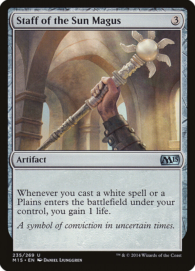 Staff of the Sun Magus (235) - Magic 2015 (M15)