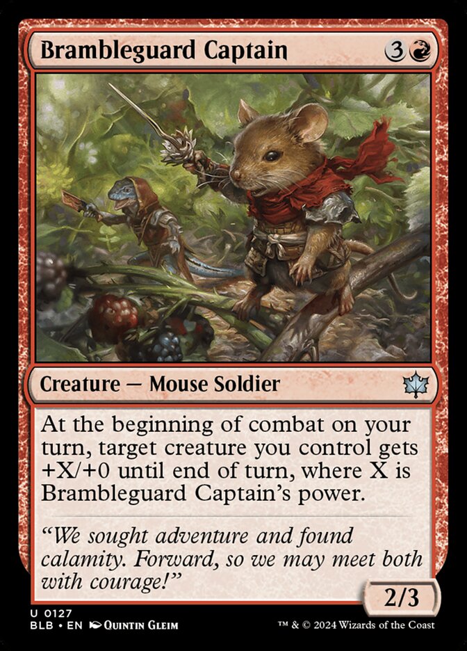 Brambleguard Captain (127) - Bloomburrow (BLB)
