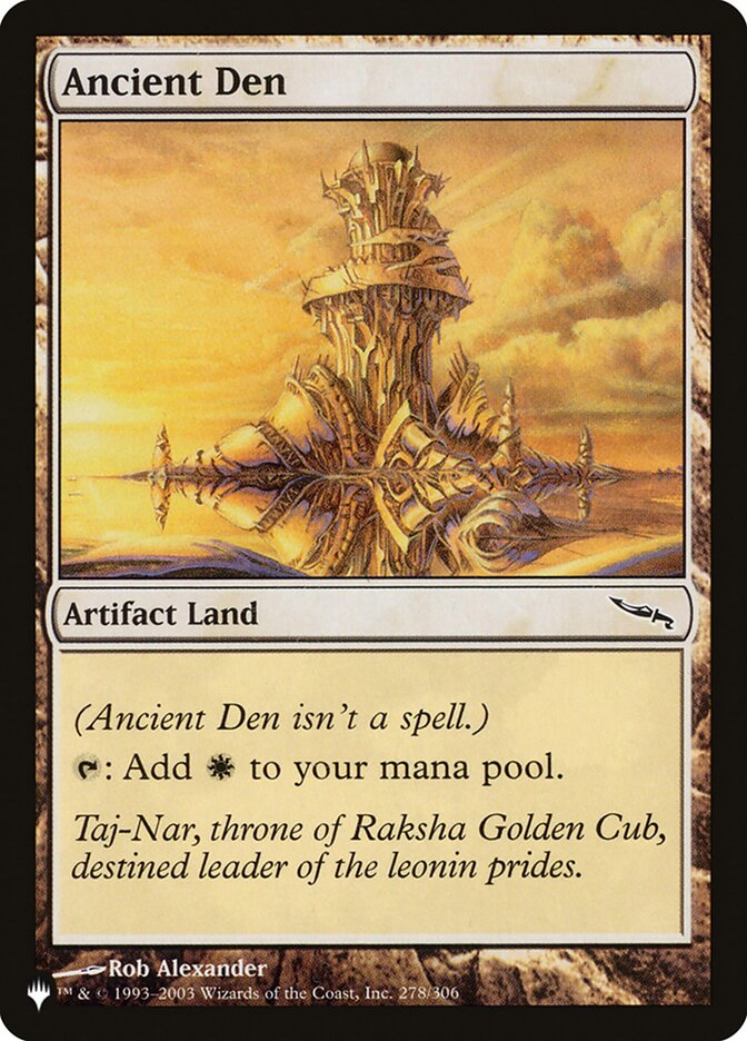 Ancient Den (MRD-278) - The List (PLST)