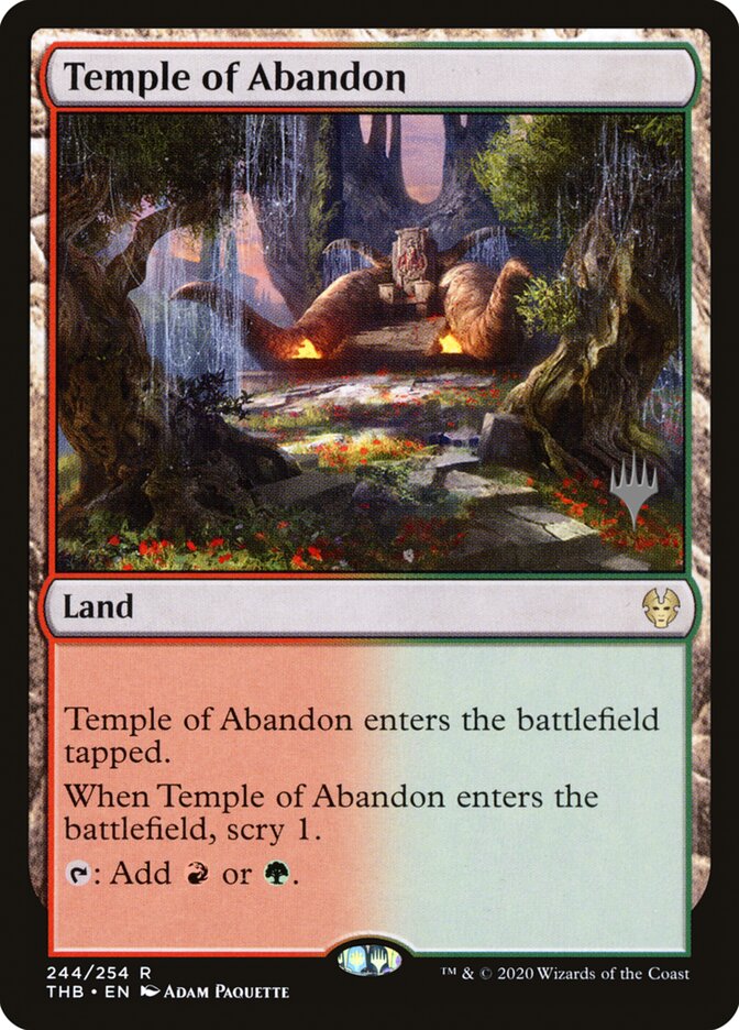Temple of Abandon (244p) - Theros Beyond Death Promos (PTHB)