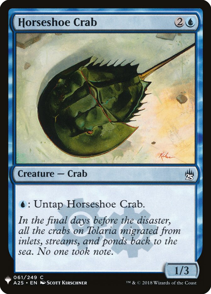 Horseshoe Crab (A25-61) - The List (PLST)