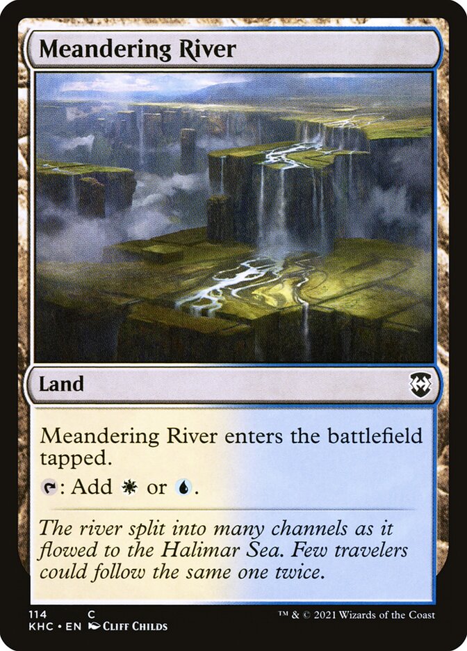 Meandering River (114) - Kaldheim Commander (KHC)