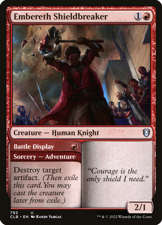 Embereth Shieldbreaker // Battle Display (792) - Commander Legends: Battle for Baldur's Gate (CLB)