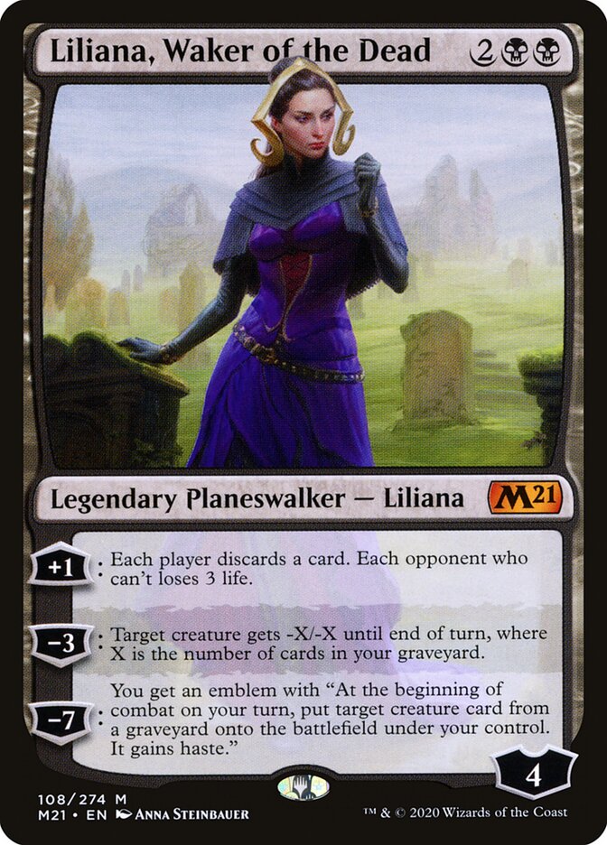 Liliana, Waker of the Dead (108) - Core Set 2021 (M21)