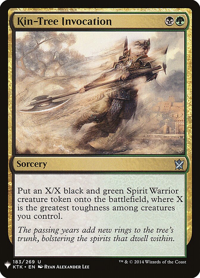 Kin-Tree Invocation (KTK-183) - The List (PLST)