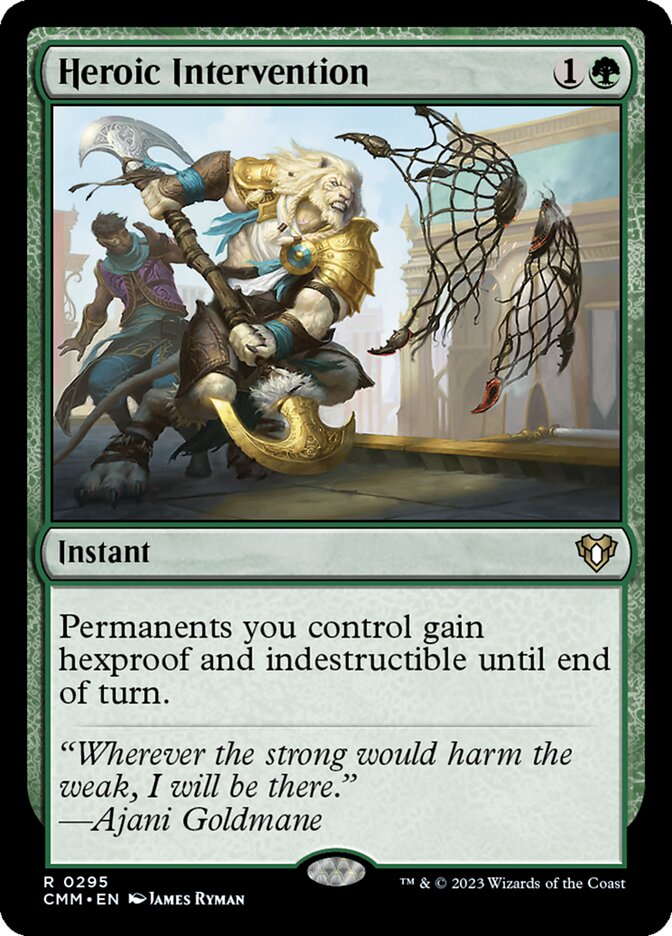 Heroic Intervention (295) - Commander Masters (CMM)