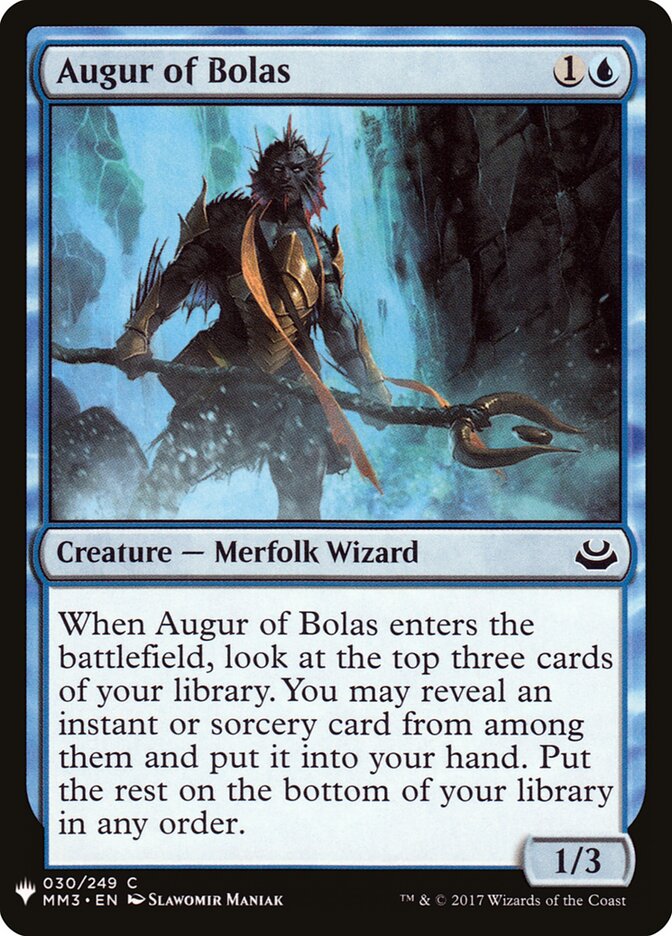 Augur of Bolas (MM3-30) - The List (PLST)