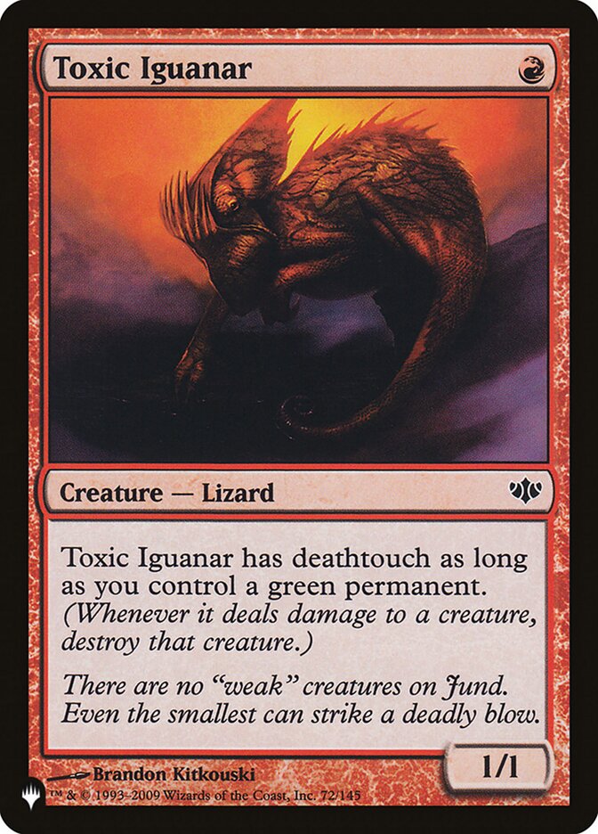 Toxic Iguanar (CON-72) - The List (PLST)