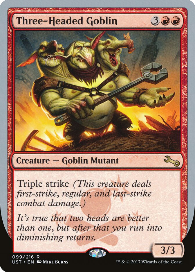 Three-Headed Goblin (99) - Unstable (UST)