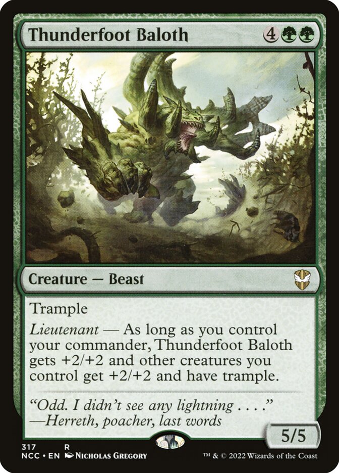 Thunderfoot Baloth (317) - New Capenna Commander (NCC)