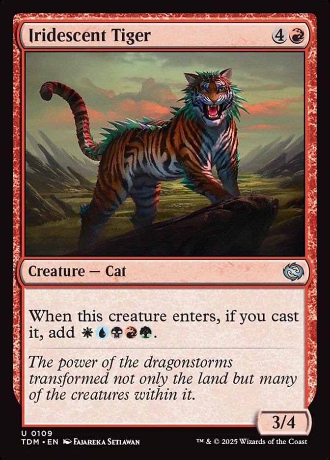 Iridescent Tiger (109) - Tarkir: Dragonstorm (TDM)