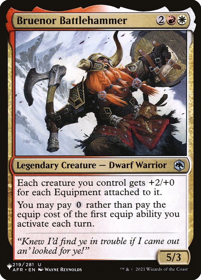 Bruenor Battlehammer (AFR-219) - The List (PLST)