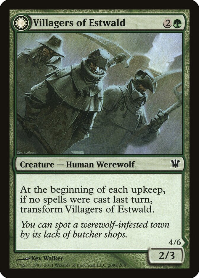 Villagers of Estwald // Howlpack of Estwald (209) - Innistrad (ISD)