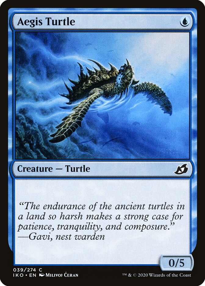 Aegis Turtle (39) - Ikoria: Lair of Behemoths (IKO)