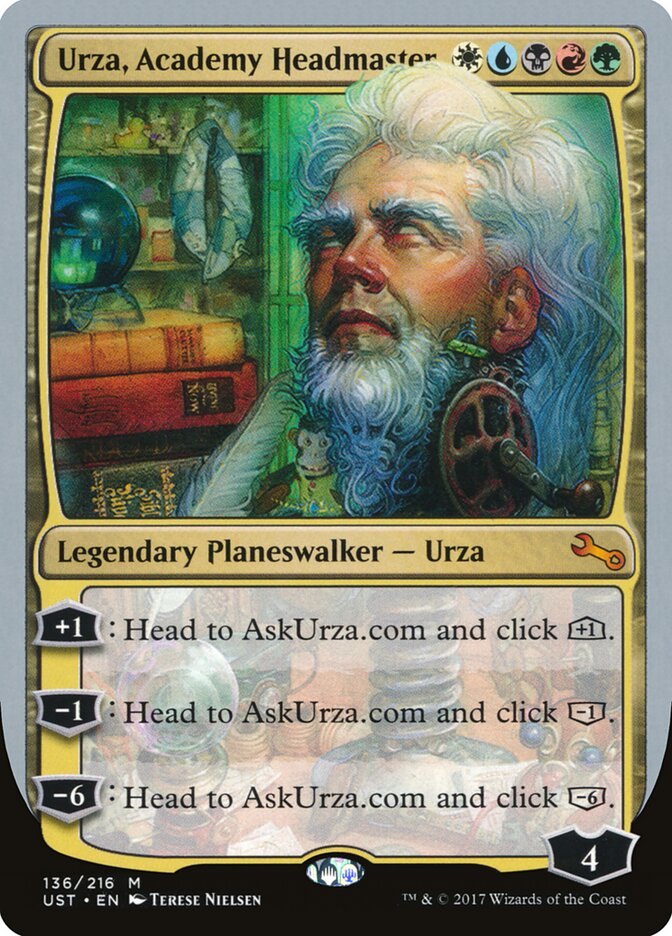 Urza, Academy Headmaster (136) - Unstable (UST)
