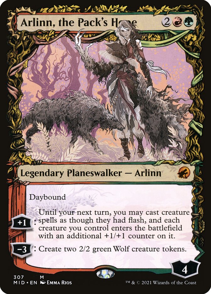 Arlinn, the Pack's Hope // Arlinn, the Moon's Fury (307) - Innistrad: Midnight Hunt (MID)