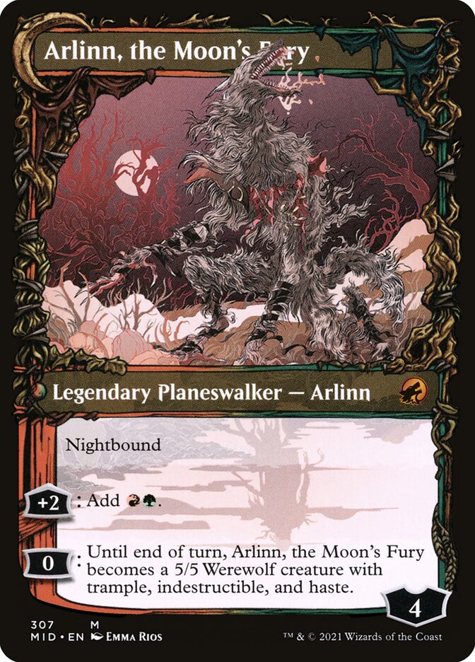 Arlinn, the Pack's Hope // Arlinn, the Moon's Fury (307) - Innistrad: Midnight Hunt (MID)
