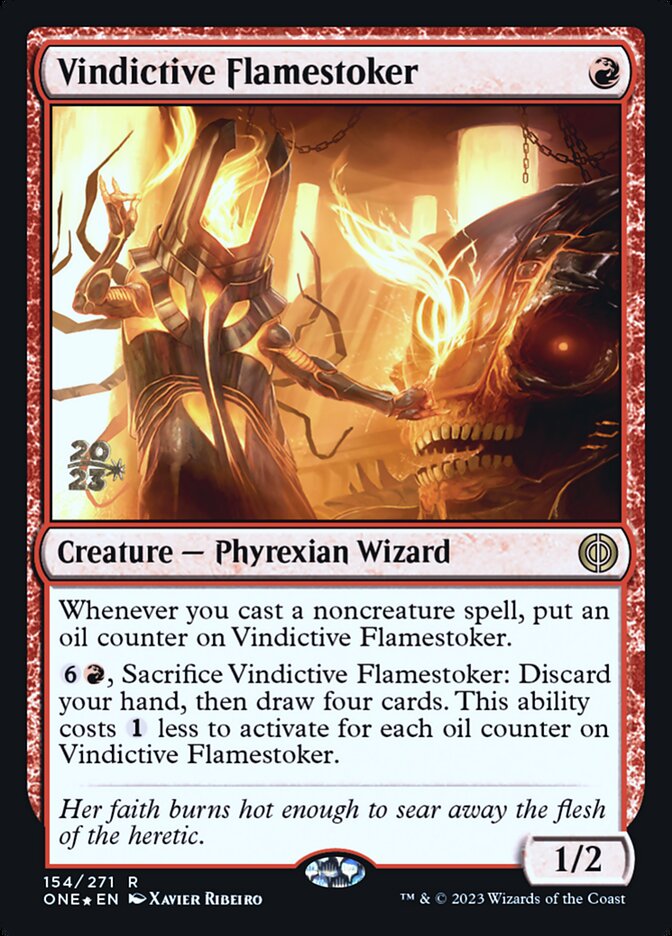 Vindictive Flamestoker (154s) - Phyrexia: All Will Be One Promos (PONE)