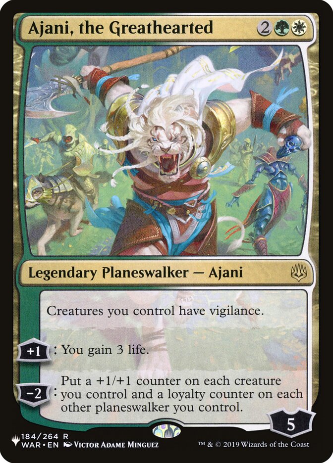 Ajani, the Greathearted (WAR-184) - The List (PLST)