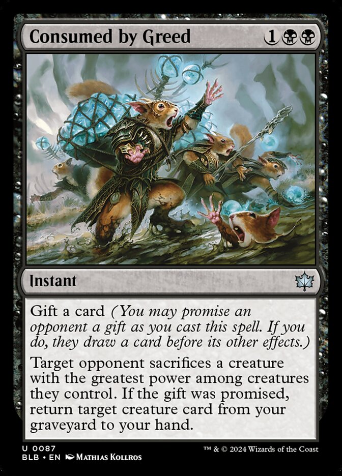 Consumed by Greed (87) - Bloomburrow (BLB)