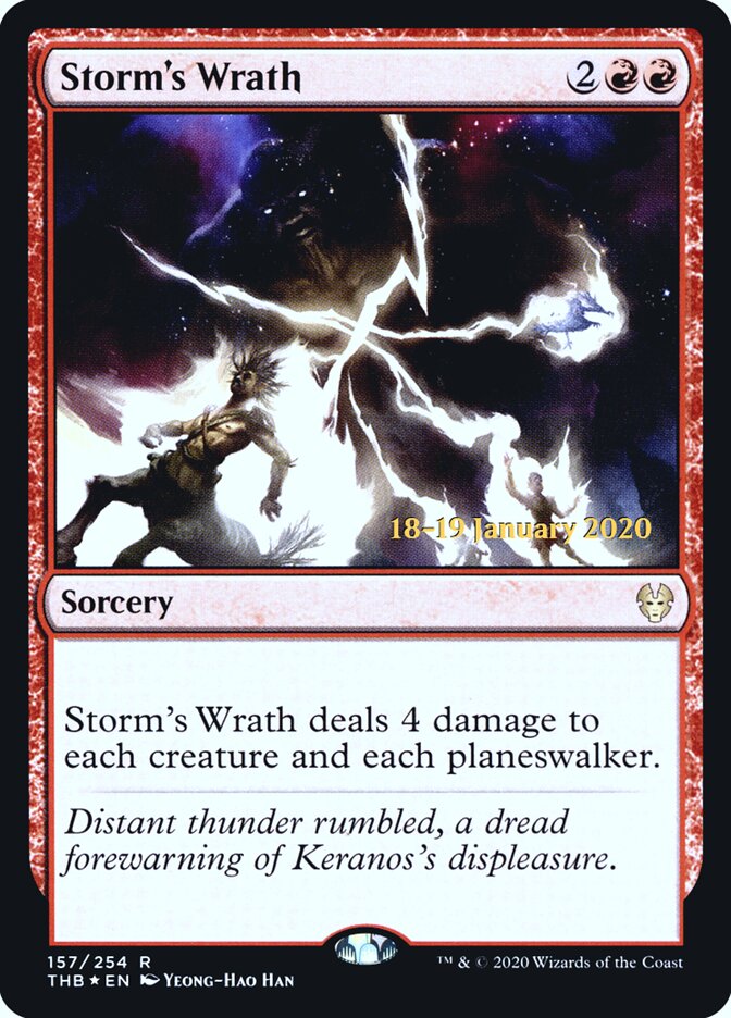 Storm's Wrath (157s) - Theros Beyond Death Promos (PTHB)