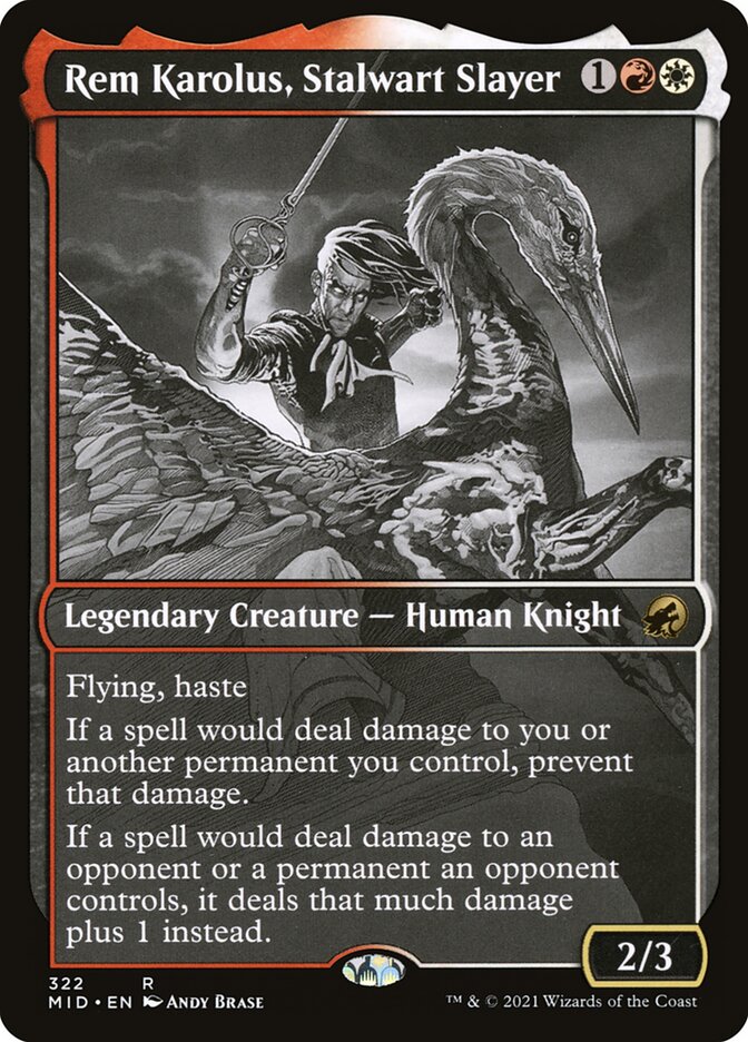 Rem Karolus, Stalwart Slayer (322) - Innistrad: Midnight Hunt (MID)