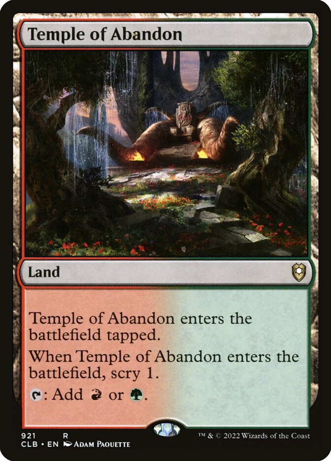 Temple of Abandon (921) - Commander Legends: Battle for Baldur's Gate (CLB)