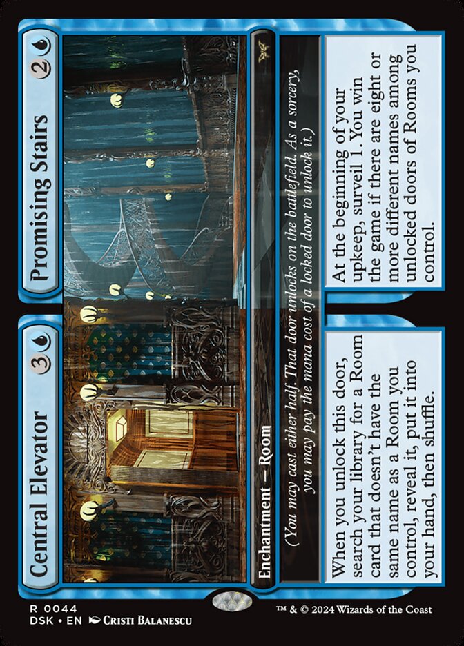 Central Elevator // Promising Stairs (44) - Duskmourn: House of Horror (DSK)
