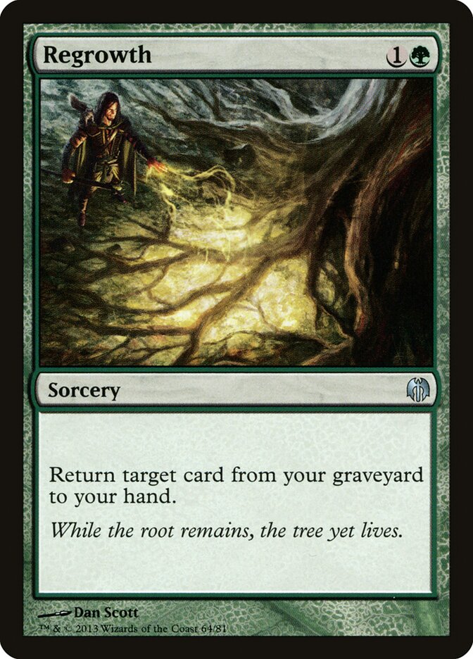 Regrowth (64) - Duel Decks: Heroes vs. Monsters (DDL)