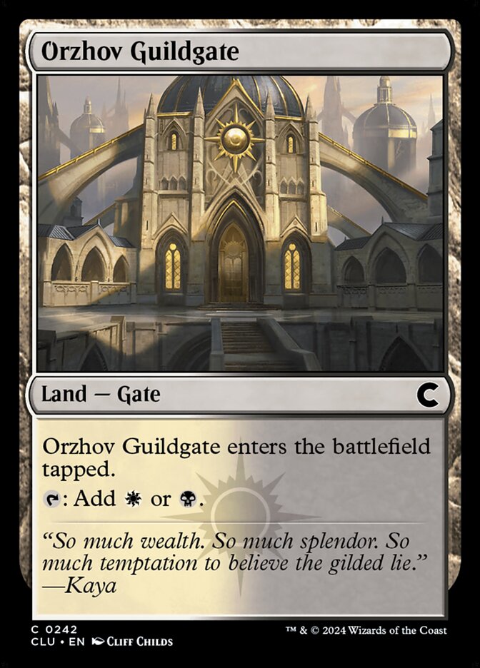 Orzhov Guildgate (242) - Ravnica: Clue Edition (CLU)