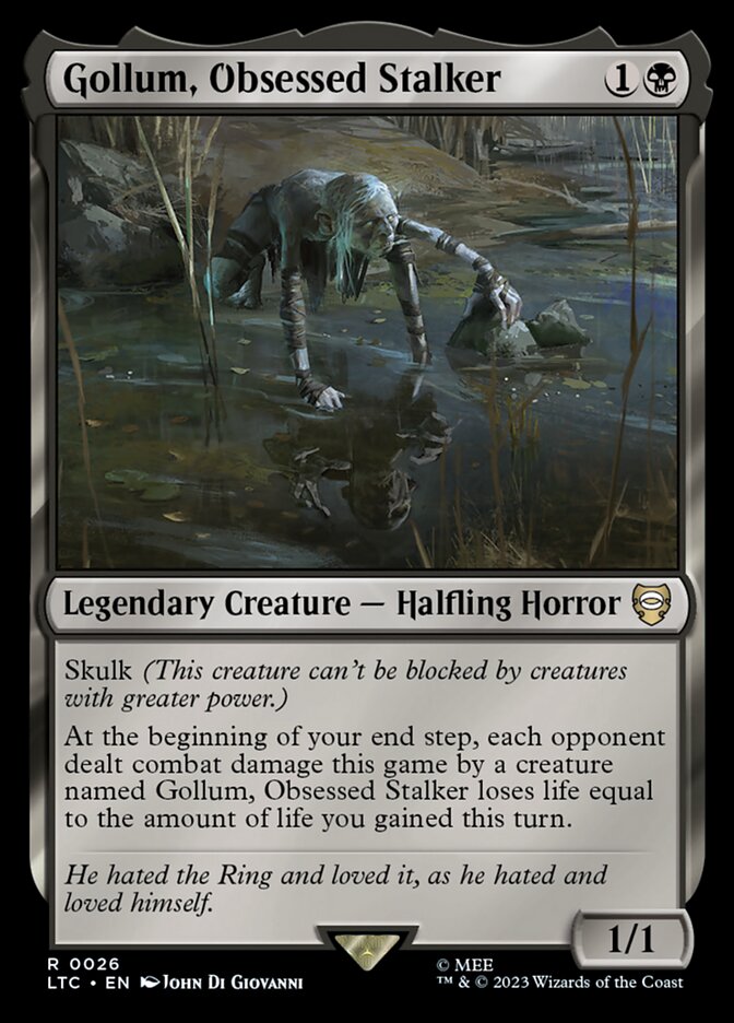 Gollum, Obsessed Stalker (26) - Tales of Middle-earth Commander (LTC)