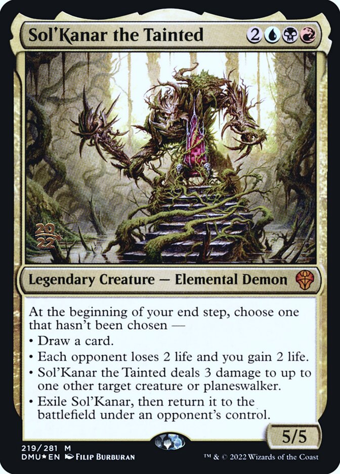 Sol'Kanar the Tainted (219s) - Dominaria United Promos (PDMU)