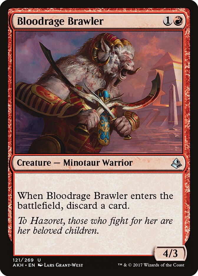Bloodrage Brawler (121) - Amonkhet (AKH)