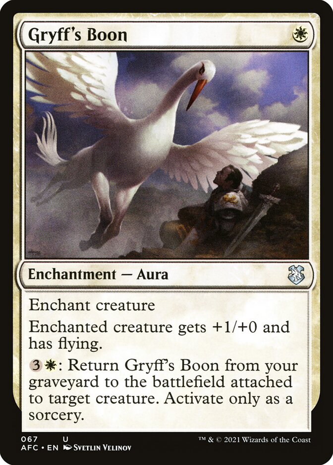 Gryff's Boon (67) - Forgotten Realms Commander (AFC)
