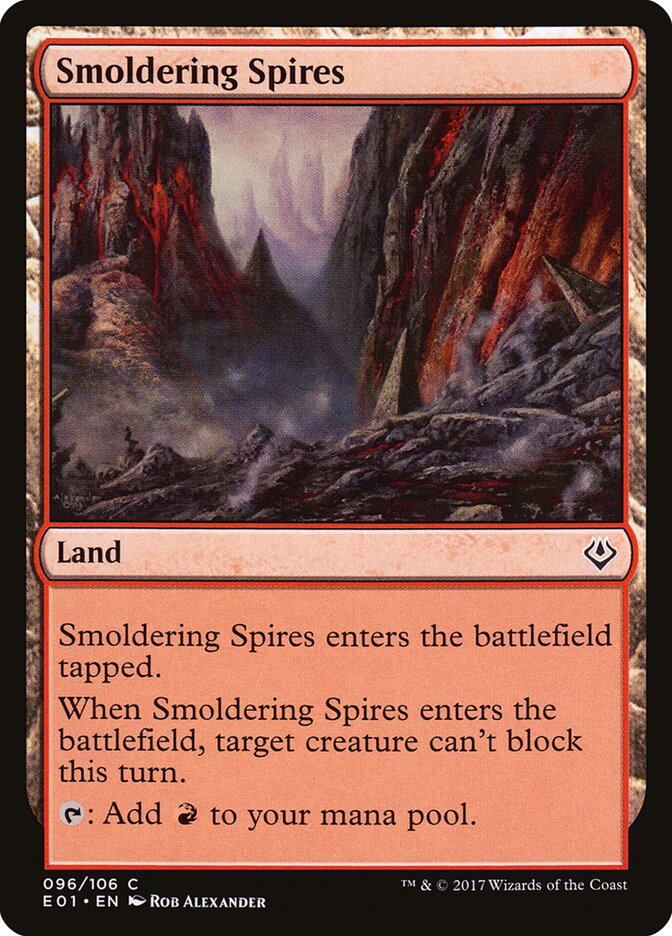 Smoldering Spires (96) - Archenemy: Nicol Bolas (E01)