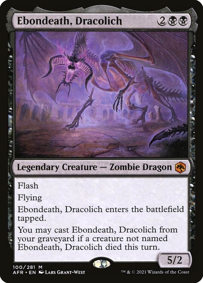 Ebondeath, Dracolich (100) - Adventures in the Forgotten Realms (AFR)