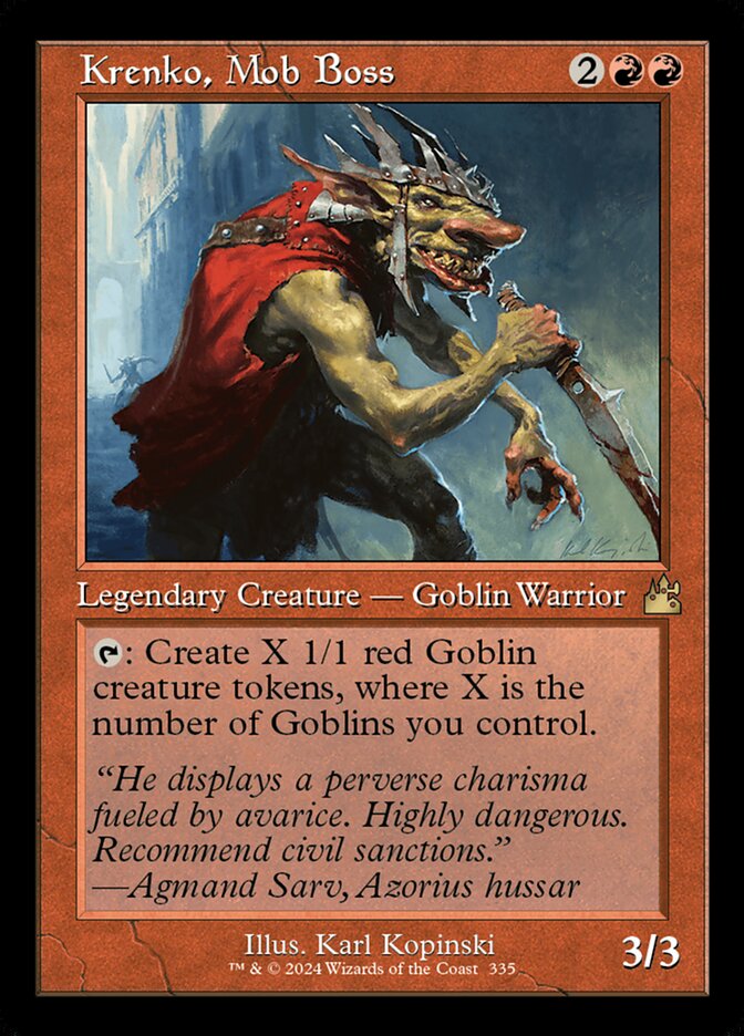 Krenko, Mob Boss (335) - Ravnica Remastered (RVR)